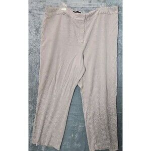 Lane Bryant Beige Sz 20 Wide Leg Pants tone on tone rayon polyester blend